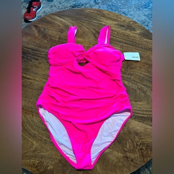 VIMPUNEC One Piece Tummy Control High Waisted Cut Out Swimwear XL - Picture 5 of 9